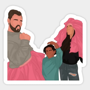 Adam, Kim & Makayla | Chicago PD Sticker